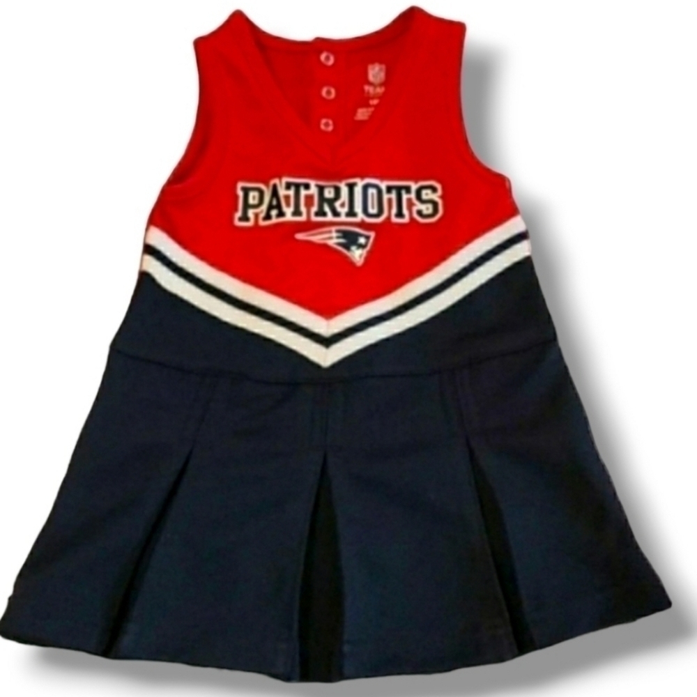 NFL Patriats Blue And Red Cheerleader Dress/Costume - Size 18 Months